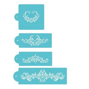 プロモエコフレンドリーなプラスチックケーキ装飾ステンシル - Product Image 1