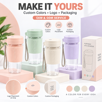 Mini-mixeur portable de voyage 300 ml, sans fil USB, pour jus et smoothies, idéal pour la salle de sport, le bureau et l'extérieur, mixeur électrique pour fruits