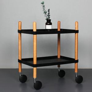 Đơn giản hiện đại bàn gỗ tối đa hóa tiết kiệm không gian thanh lịch ít bảng với bánh xe - Product Image 2