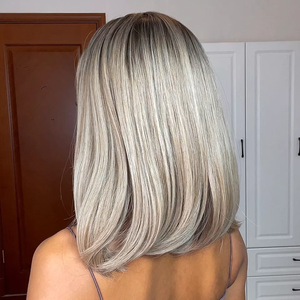 วิกผมบ๊อ<span class=keywords><strong>บ</strong></span>สีน้ำตาลผสมดำ ยาว 16 นิ้ว แบ<span class=keywords><strong>บ</strong></span>ติดไหล่ สำหรับผู้หญิง ทำจากเส้นใยสังเคราะห์ทนความร้อนสูง - Product Image 6