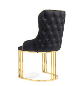 <span class=keywords><strong>Chaise</strong></span> de Restaurant en acier inoxydable doré de haute qualité, <span class=keywords><strong>chaise</strong></span> de salle à manger en velours pour hôtel, Restaurant, maison - Product Image 3