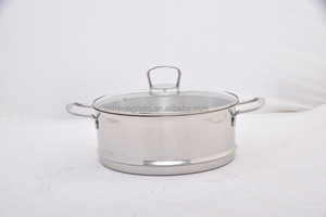 Nouvel ensemble de casseroles en acier inoxydable au design moderne pour une cuisson écologique avec cuiseur vapeur - Product Image 6