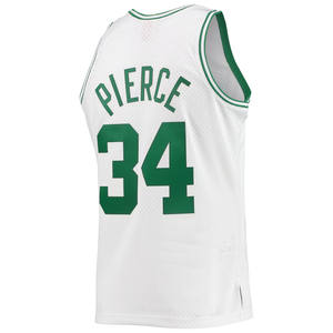 Boston da uomo # Maglia da Basket 34 Paul Pierce Ricamata Abbigliamento Sportivo Loghi Classico Giovanile Cucito Taglie Forti Traspirante - Product Image 3