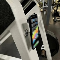 Support de téléphone pour la salle de sport en alliage d'aluminium, double aimant, 360° °   Support rotatif pour smartphone pour équipement de gym, voiture, maison, bureau