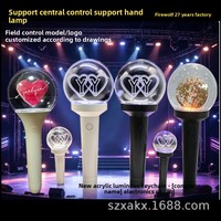 Bâton lumineux LED de concert OEM rechargeable 2.4G Bluetooth avec contrôle par application, contrôle par groupe DMX, personnalisable, clignotant, effet flamme