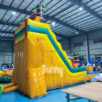 Toboggan aquatique gonflable géant écologique commercial et château gonflable avec garantie de 3 ans pour adultes