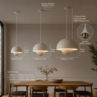 Suspension nordique en forme de pot de fleurs, lampe suspendue colorée en métal pour salle à manger, îlot de cuisine, café