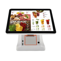 Système de caisse enregistreuse tactile capacitif tout-en-un à 10 points, système d'exploitation Windows/Android, 4G, Bluetooth 5.2, Wi-Fi 6, compatible NFC
