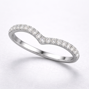 Anillo de Platino con Diamantes Premium para Mujer, con Elegante Artesanía y Acabado Brillante, para Novias, Regalos y Uso Diario - Product Image 1