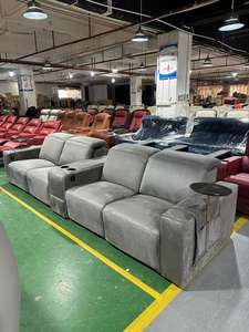 أريكة كتان أنيقة مقطعية ، غرفة معيشة مريحة من القماش للشقة أو الفيلا لصالة الألعاب الرياضية بالولايات المتحدة الأمريكية ، الشحن المباشر - Product Image 5