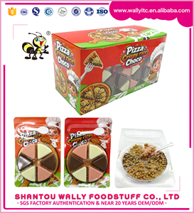 Pizza Crujiente de Arroz, Chocolate y Caramelos, Barquillos de Chocolate, Bocadillos en Caja Multicolor - Product Image 4