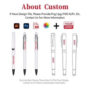 Promotional Custom Branded Plastic Uv Print Pens Full Color logo Pen <b>Sublimation</b> Blank White Stylo Ballpoint Pen - Product Image 2