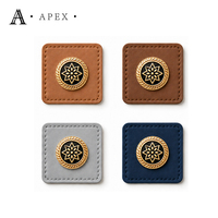 Étiquette en cuir personnalisée APEX pour hijab, abaya, vêtements, foulards, chapeaux, sacs, couvre-chefs, chaussures, logo décoratif