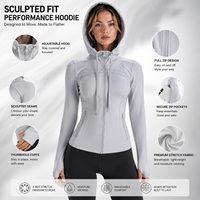 Veste de yoga respirante et légère pour femmes adultes, idéale pour le sport, le fitness et la course à pied
