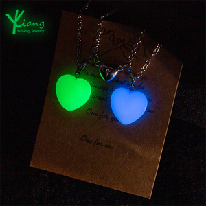 Collana con Ciondolo a Cuore Esagonale in Lega di Zinco Placcata Argento, <span class=keywords><strong>Regalo</strong></span> <span class=keywords><strong>Romantico</strong></span> Unisex <span class=keywords><strong>per</strong></span> Coppie - Product Image 2