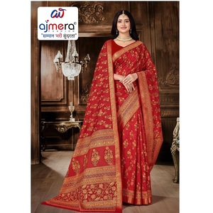 Traditional Elegant Cotton Printed Quick Dry <b>Saree</b> by Ajmera Soft Stylish Ethnic Wear Collection for Women Party - Product Image 1