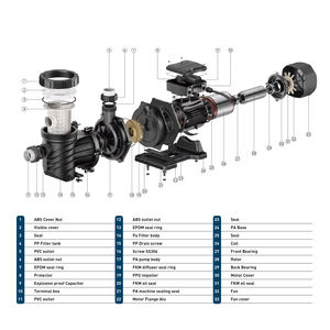 Pompes à eau centrifuges électriques horizontales pour <span class=keywords><strong>piscine</strong></span> commerciale - Product Image 3
