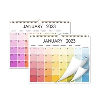 Grand calendrier mural suspendu A4 A3 A2 personnalisé avec impression en spirale