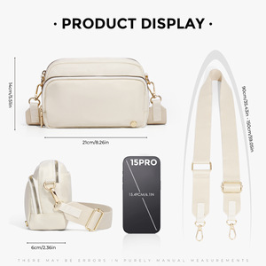 Customize Cross-Border <b>Messenger</b> <b>Bag</b> Adjustable Shoulder Sports Leisure <b>Bag</b> for Fitness Autumn Waterproof Nylon - Product Image 4