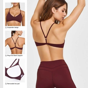 <span class=keywords><strong>Reggiseno</strong></span> sportivo da donna ad alta intensità push-up, senza cuciture, traspirante, con <span class=keywords><strong>spalline</strong></span> <span class=keywords><strong>incrociate</strong></span>, per yoga, corsa e fitness - Product Image 1