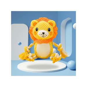 لعبة حيوانات ضبابية على شكل أسد ، لعبة للمضغ للكلاب ، قابلة للتدمير ، قابلة للغسل ، تُباع بالتجزئة - Product Image 4