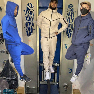 Chándales Deportivos Personalizados con Logotipo, Transpirables, de Felpa Técnica Sólida, 100% Algodón, para Hombre, Talla Grande, con Cordón, para Invierno, Gimnasio - Product Image 3