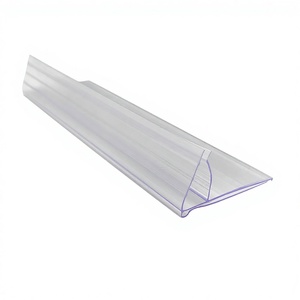Huasso-Estante de plástico de fácil instalación, soporte de etiqueta de precio para supermercado, grado alimenticio ecológico, 1000mm, transparente, PVC/<span class=keywords><strong>PET</strong></span>/PC, mm - Product Image 1