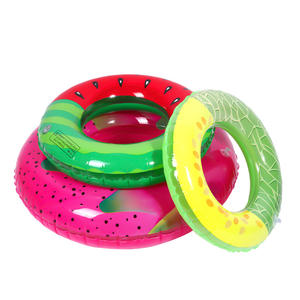 Yeni varış meyve şekli Hami kavun havaya uçurmak pembe çocuklar için yüzme simidi flotakids De <span class=keywords><strong>Double</strong></span> çift ve yetişkin - Product Image 2
