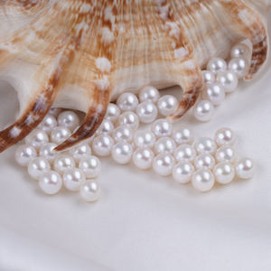10 Uds 6-6,5mm 3A perlas de agua dulce redondas sueltas blancas naturales para la fabricación de joyas - Product Image 3