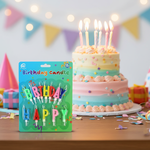 8.5 \ "buon compleanno candela per la decorazione di torte 288 pz/Cs - Product Image 5