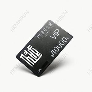 โรงงานผลิตโลหะ บัตรธุรกิจโลหะสีดำด้านแบบเปล่า - Product Image 3