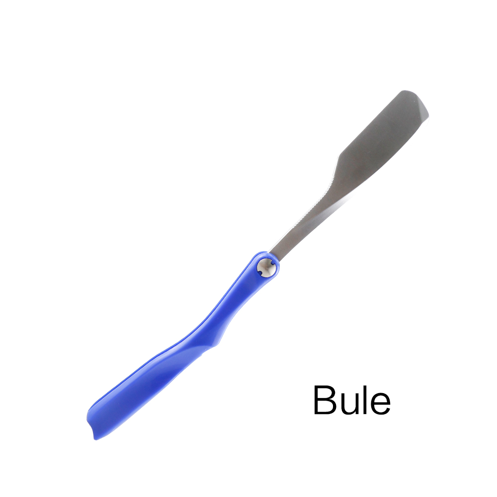 Rasoir Droit Logo Privé Bleu