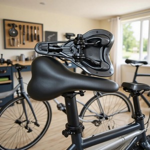 Selle de vélo VTT 128 mm en PU confortable, unisexe, pour adulte - Product Image 1