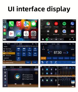 Radio stéréo de voiture Android 1DIN Écran rétractable 2DIN universel Navigation GPS BT AUX SD USB OBD2 RGB Reversing Aid Remote - Product Image 2