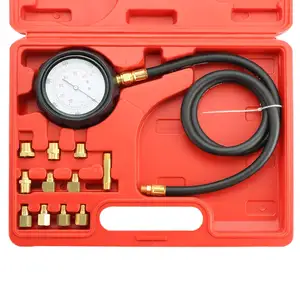 Medidor de presión de aceite del motor y kit de herramientas de diagnóstico de fluido de transmisión automática 12PCS