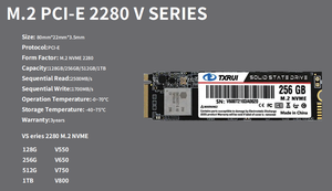 TXRUIオリジナルNV3 Nvme PCie M.2 2280 SSD 500GB 1テラバイト2テラバイトソリッドステートハードディスクSATA拡張ポート付きラップトップアプリケーション - Product Image 6