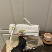 Sac fourre-tout de luxe pour femme avec fermoir de marque, sac à main haut de gamme grande capacité, sacs bandoulière tendance, sac à épaule exquis