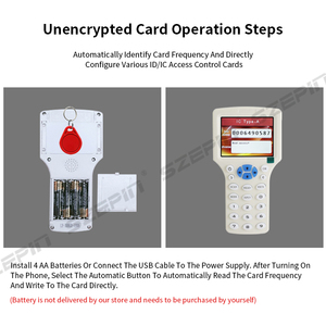 125Khz <span class=keywords><strong>RFID</strong></span> thẻ máy Photocopy/Writer/duplicator 13.56MHz tần số ABS Chất liệu ID/IC Đầu đọc thẻ với USB giao diện truyền thông - Product Image 5