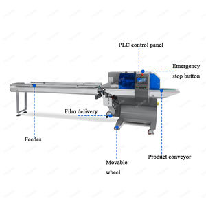 Machine horizontale automatique d'emballage <span class=keywords><strong>de</strong></span> couches pour bébés Machine d'emballage d'oreiller <span class=keywords><strong>de</strong></span> poche pour la vaisselle jetable <span class=keywords><strong>de</strong></span> cuillère - Product Image 5