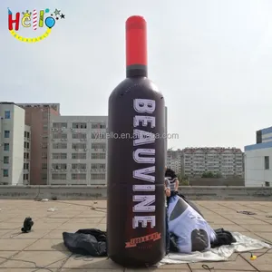 giant inflatable champagne bottle model for promotion /outdoor inflatable champagne wine bottle