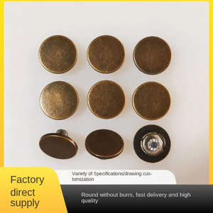 Nhà Máy Trực Tiếp Bán Buôn Thân Thiện Với Môi Kẽm Hợp Kim Nút Giản Dị Mạ Cho Quần Jean Áo Sơ Mi Quần Áo - Product Image 2