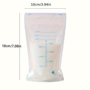 Sac à lait maternel en plastique isolé, à double fermeture éclair, étanche, résistant au froid, avec impression en gravure pour bébé - Product Image 4