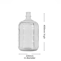 Conteneur en verre pour la fermentation du vin, transparent, 1 gallon, 3 gallons, 5 gallons, 6 gallons, carafe