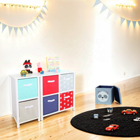 Table d'appoint pour enfants, armoire en tissu, commode en tissu, commode à tiroirs en tissu