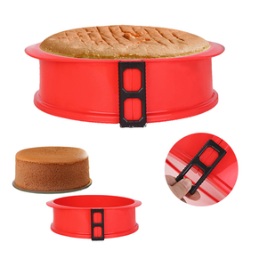 <span class=keywords><strong>Molde</strong></span> de formas redondas con juego de tres sartenes de cocina con recubrimiento antiadherente, <span class=keywords><strong>molde</strong></span> para hornear pasteles, bandeja de <span class=keywords><strong>silicona</strong></span> antiadherente - Product Image 2