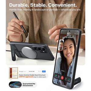 Coque magnétique TORRAS pour Samsung Galaxy S26 Ultra Ostand L1 Series avec béquille TPU+PC - Noir - Product Image 4