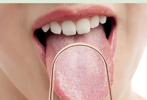 Brosse à gratter la langue en forme de U, finition cuivre, en acier inoxydable, pour une haleine fraîche, écologique, réutilisable, portable, pour usage quotidien buccal - Product Image 4