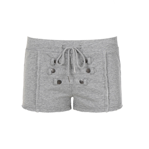 Shorts Deportivos Casuales de Cintura Baja para Mujer, con Detalle de Botones, Estilo Spicy Hot Girl - Product Image 6