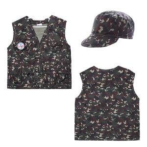 Children's Camouflage Adventure Vest Set With Hat Binoculars Knife <b>Map</b> For Outdoor Role Play Boys Explorer Costume - Product Image 3