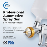 Pistolet de peinture automobile de précision 1,3 mm 1,4 mm avec buse croisée, corps en aluminium forgé, gobelet de 600 ml, personnalisable OEM